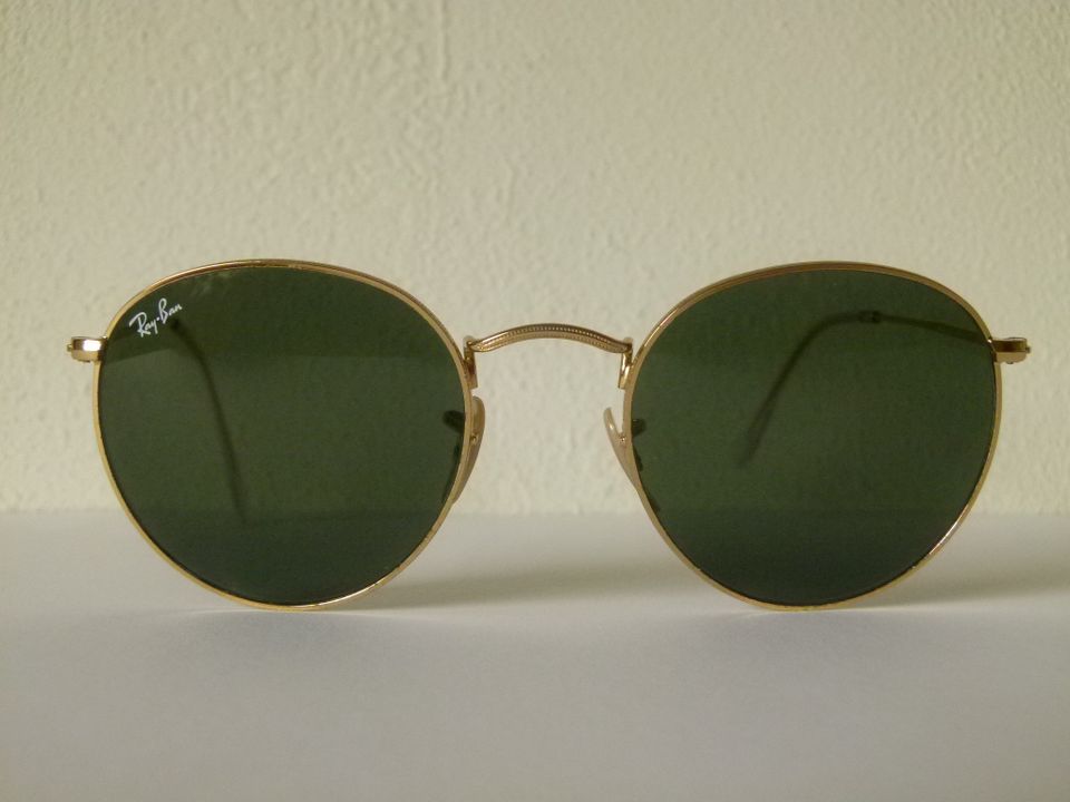 Ray Ban Round Metal Retro Sonnenbrille - Gold (RB3447 001 53-21) in Leonberg