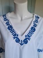 Strand Kleid Sommer Tunika blau weiß Muster Einheitsgröße Bayern - Otterfing Vorschau
