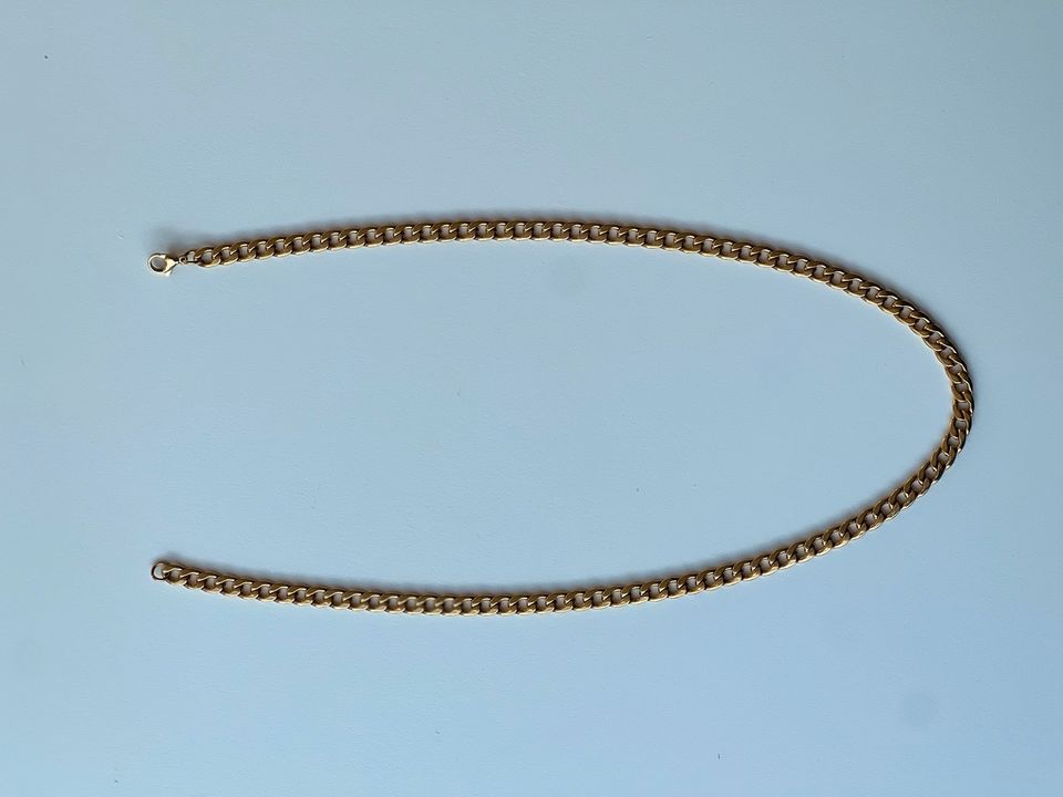 vergoldete Kette, Cuban Link, kubanische Kette 50cm in Burgdorf