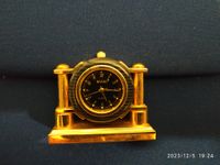 Miniaturuhr in goldfarben Art Kaminuhr vom Optiker Bayern - Marktredwitz Vorschau