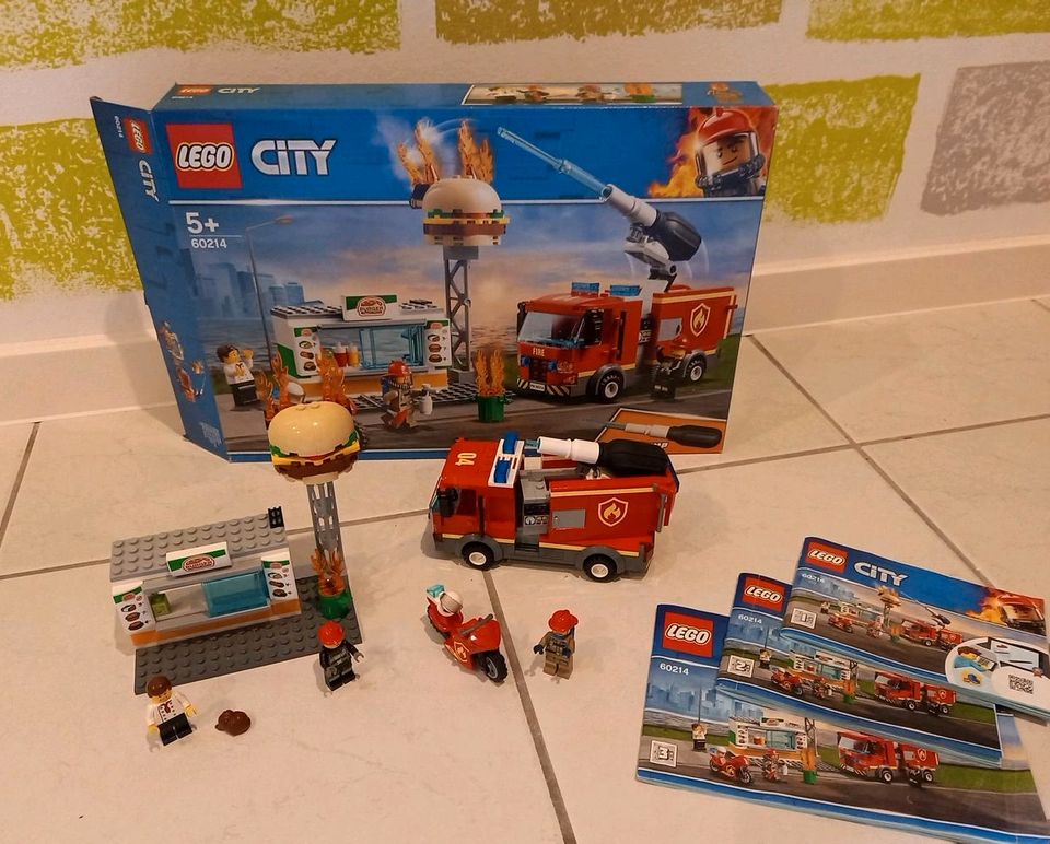 Lego City 60214 Feuerwehr Einsatz Burgerladen in Burscheid