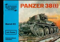 Panzer 38 (t). Waffen-Arsenal Band 23. 1976. MIT Poster Niedersachsen - Wolfsburg Vorschau