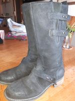 super damenwinterstiefel in schwarz, gr. 38, velour Bayern - Arnstorf Vorschau