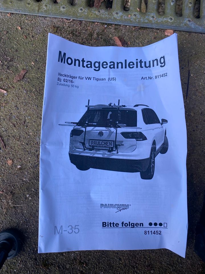 Paulchen Heckträger Fahrradträger für VW Tiguan in Uslar