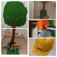 Set Handmade Holz Baum Stihl Motorsäge Helm Sachsen - Radeberg Vorschau