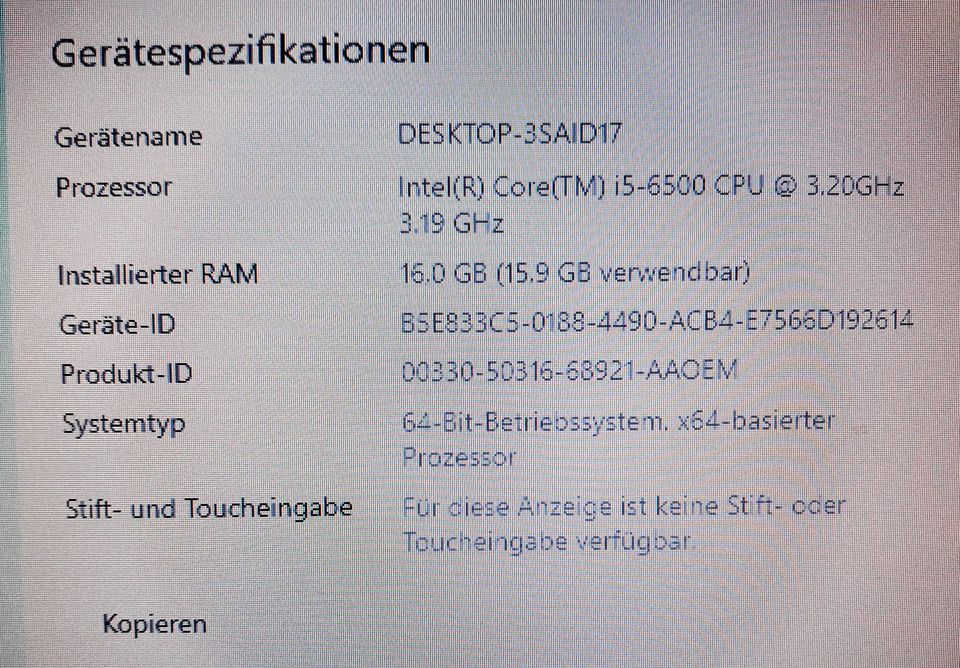 Gaming PC Office Home HP 1TB HDD G3 i5 CORE 8; 16GB RAM SSD HDMI in Berlin