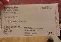 2x Tickets fürs Ballett am 24.5.24 Romeo und Julia München - Schwabing-West Vorschau
