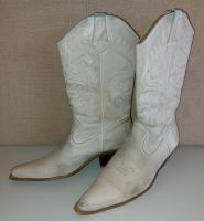 Damen Cowboy Stiefel Mustang Leder Weiß Used Look Gr. 39 Bayern - Garmisch-Partenkirchen Vorschau