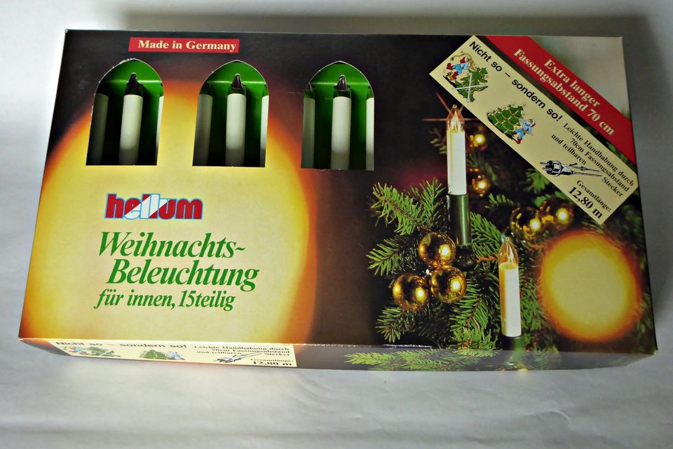 Weihnachtsbeleuchtung innen 15 Kerzen 16V . 3 Watt, 220V in Elkenroth