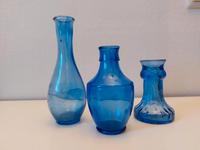 DDR Glas Vasen blau Sachsen-Anhalt - Eisleben Vorschau