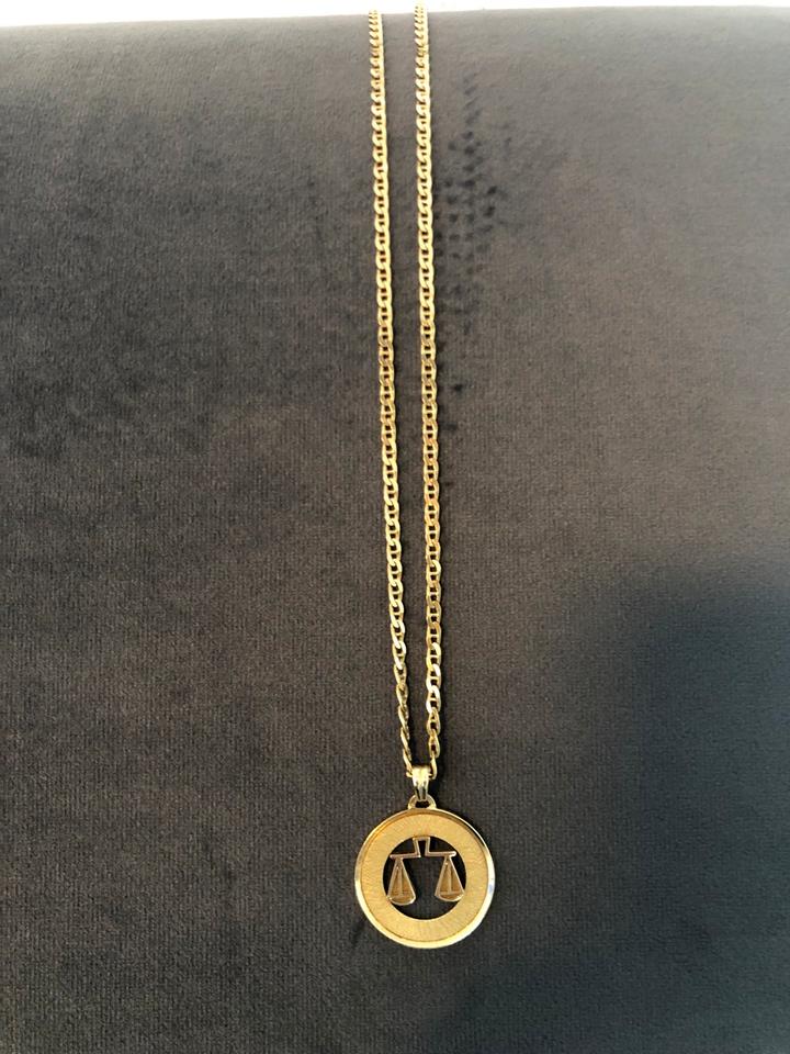 Goldkette Anhänger 585 14K Taufe Kinder Waage Gold Sternzeichen in Bremen