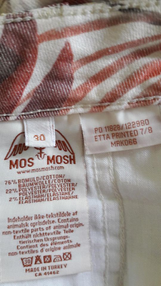 Mos Mosh Etta Printed Pant 7/8 Size 30 in Osnabrück