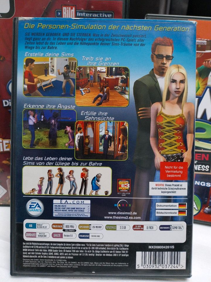 Die Sims 2 + 4 Erweiterungen + die Sims 3 PC in Sarstedt