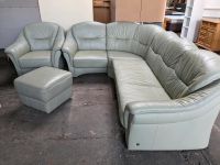 Eckcouch Couch Ledersofa Sofa mit Sessel und Hocker Sachsen - Pirna Vorschau