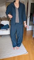 Oska Ensemble Jacke Hose blau Streifen L Leiinen Baumwolle Bayern - Otterfing Vorschau
