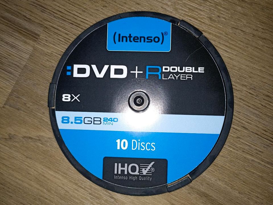 Intensio DVD + R Double 8,5GB 240 Min 9 Stück in Bad Neustadt a.d. Saale