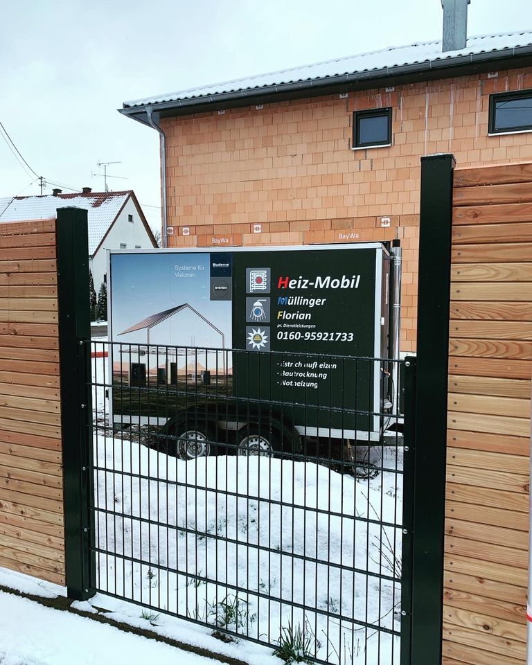 Heizmobil, Estrich aufheizen-trocknen, Not-Bau-Heizung in Geratskirchen