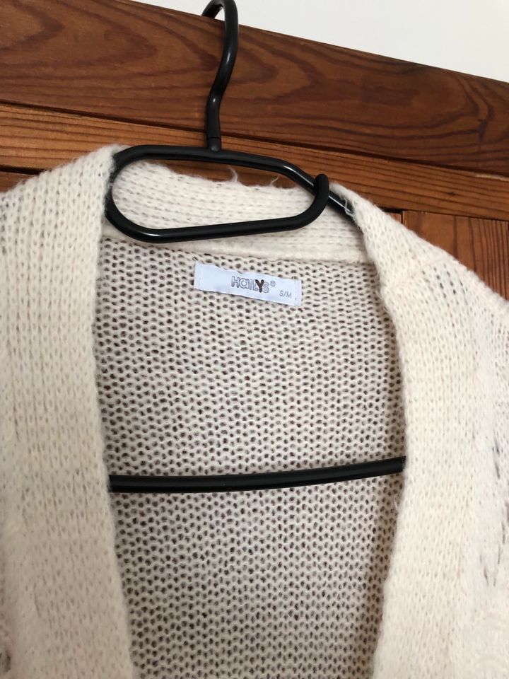 Cardigan weiß Creme strickcardigan Größe S/M in Roding