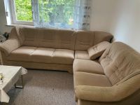 Hellbraune beige Couch Sofa mit Schlaffunktion zu verschenken Bayern - Erding Vorschau