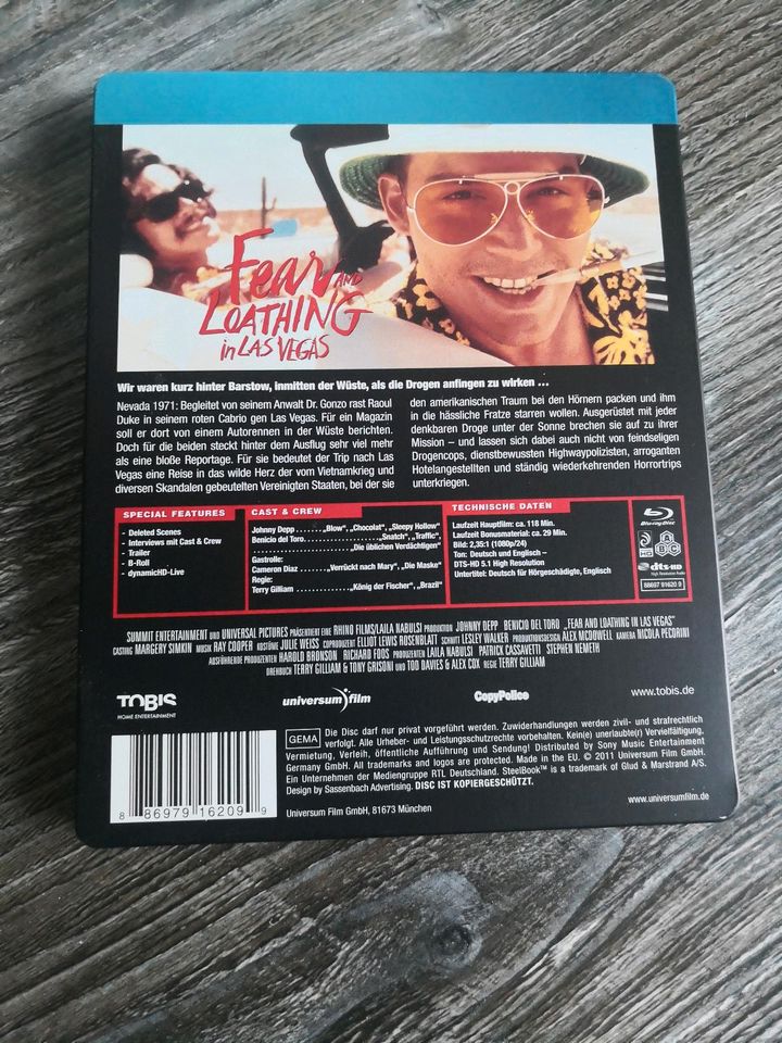 Fear and Loathing in Las Vegas Steelbook Blu-ray Johnny Depp in Meerbusch