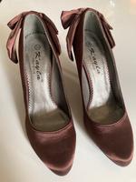Sexy Plateau High Heel Pumps Braun 38 Satin Nordrhein-Westfalen - Krefeld Vorschau