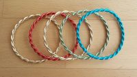 NEU 5 Armband Armreif gold blau rot grün Spirale gedreht glänzend Stuttgart - Stuttgart-Nord Vorschau