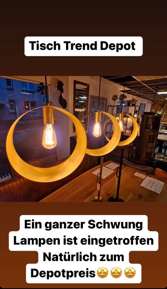 Hängelampe Lampe Gold Leuchte in Dortmund