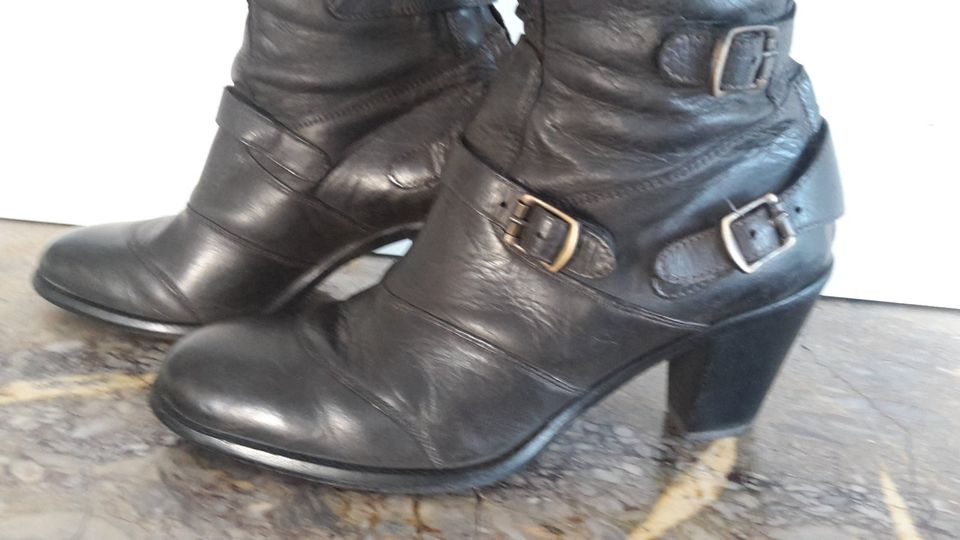 BELSTAFF JUNGLEMASTER 1955 LADY BLACK Stiefel Damen Leder Boots in Köln