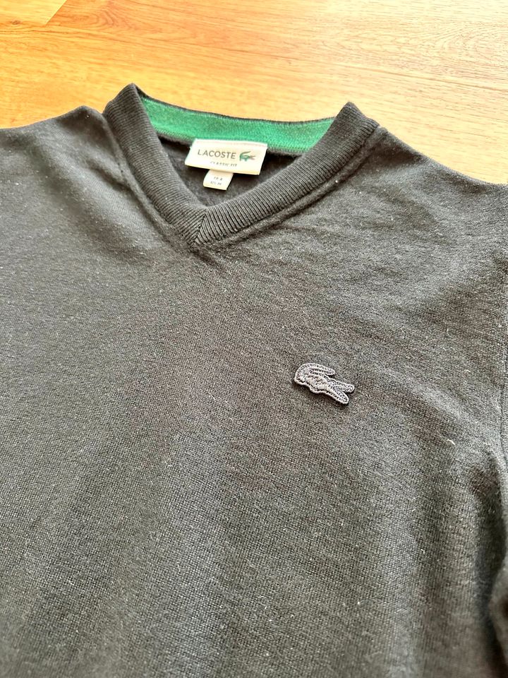 Pullover Lacoste Sweatshirt Herren schwarz Größe M in Wöllstein