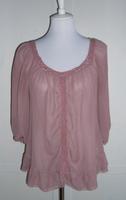 ATMOSPHERE ~ 3/4-Arm transp. Bluse ~ Gr. 38 ~ rosenholz ~ Häkelsp Hessen - Schaafheim Vorschau