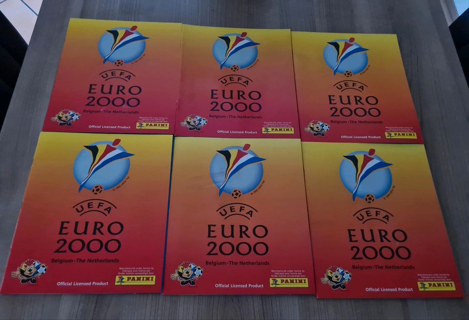 Panini Euro 2000 EM 00 / 6 X Leeralbum Empty-Album Sammelalbum in Mönchengladbach
