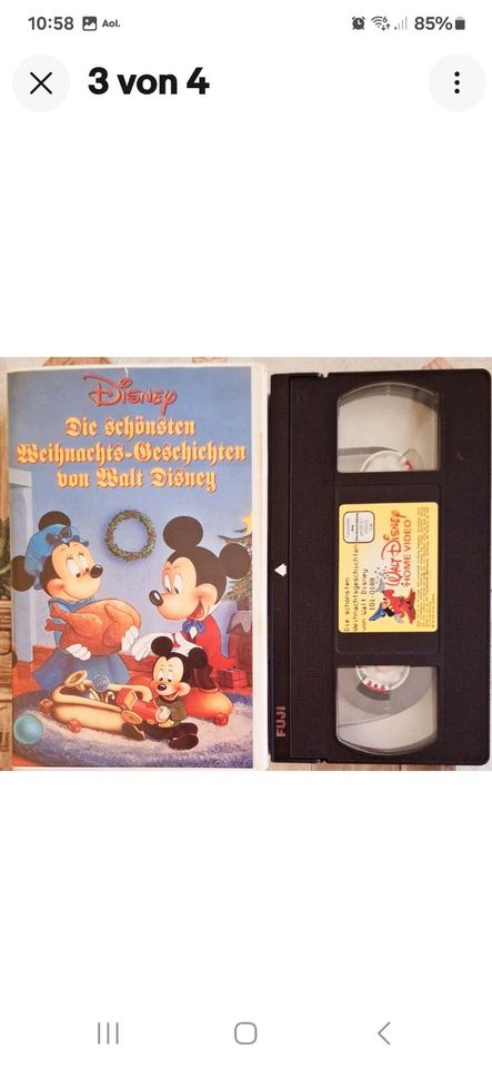 Sammlerstück, Weihnachts Geschichten Hologramm VHS Kassette Video in Anklam