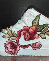 Nike Air Jordan 1 high flower custom sneaker schuh Düsseldorf - Bilk Vorschau