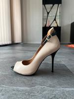Buffalo Pumps beige 37 Leder Fesselriemchen Niedersachsen - Weyhe Vorschau