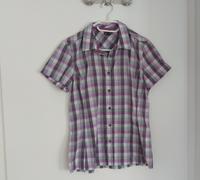 Salewa Bluse kariert lila weiß grau Outdoor Wandern Kurzarm 36 München - Aubing-Lochhausen-Langwied Vorschau