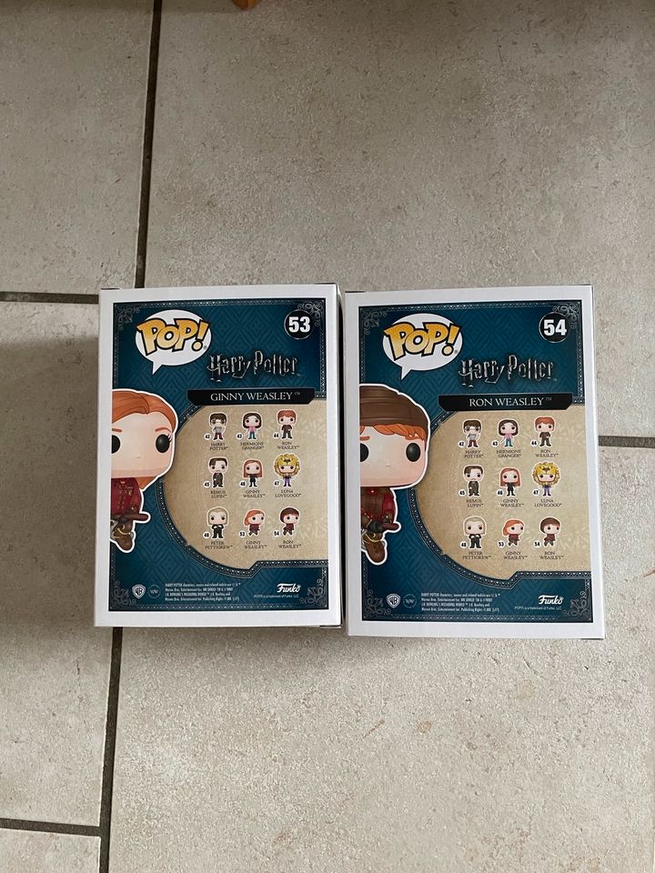 Funko Pop Harry Potter 53 Ginny, 54 Ron Weasley flying in Dortmund