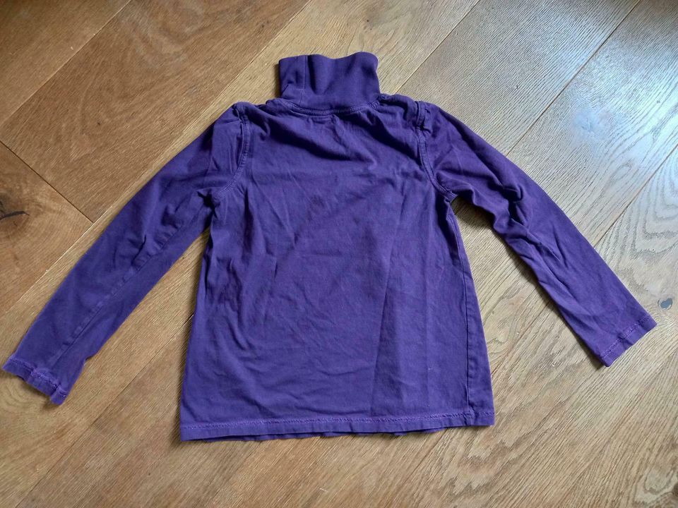 Rollkragenpullover LA Shirt lila Gr. 134 140 YFK in Vellmar