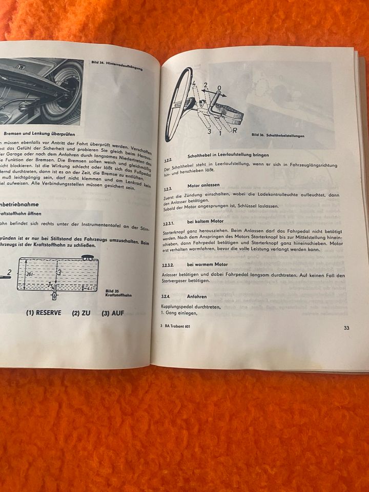 Trabant 601 Betriebsanleitung Reparaturhandbuch DDR RAR VEB in Vestenbergsgreuth