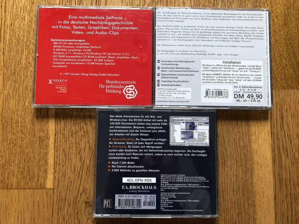 3 CD-Roms deutsche Geschichte, Der Brockhaus, Nationalsozialismus in München