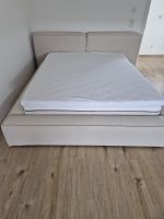 Bett Polster 160 x 200 cm beige mit Matratze neu Bayern - Eschau Vorschau