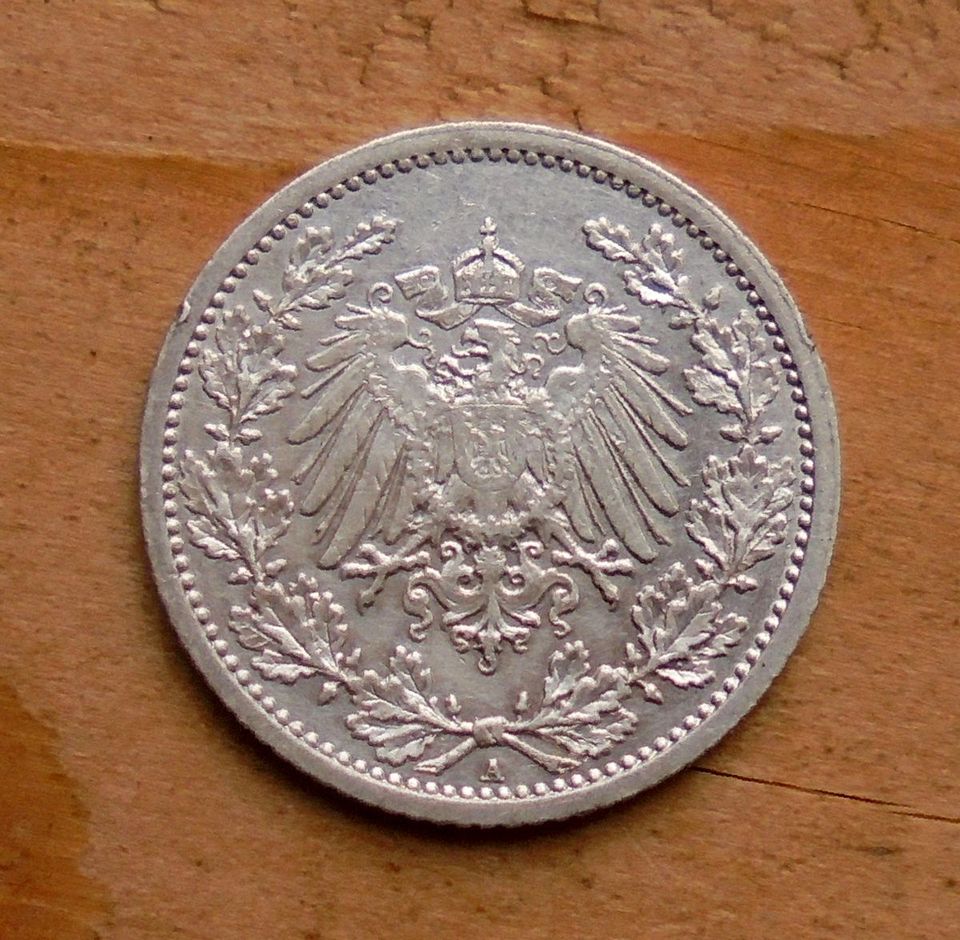 Kaiserreich: 1/2 Mark 1906 A Silber in Bippen