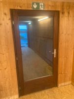 Meranti Massivholz Tür mit Doppelglasscheibe verkittet Hessen - Bad Nauheim Vorschau
