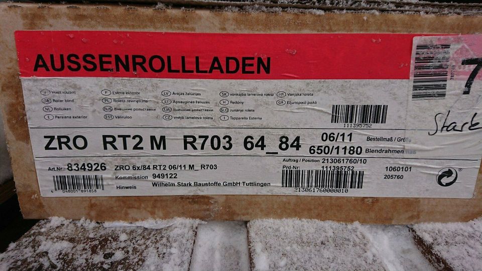 Roto Classic Außenrolladen ZRO 6x/84 RT2 6 Anthrazit- Metallic in Tuttlingen
