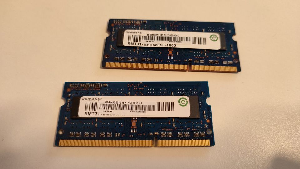 Ramaxel 8GB Kit (2x4GB) RMT3170ME68F9F-1600 DDR3 PC3L-12800S in Neuching