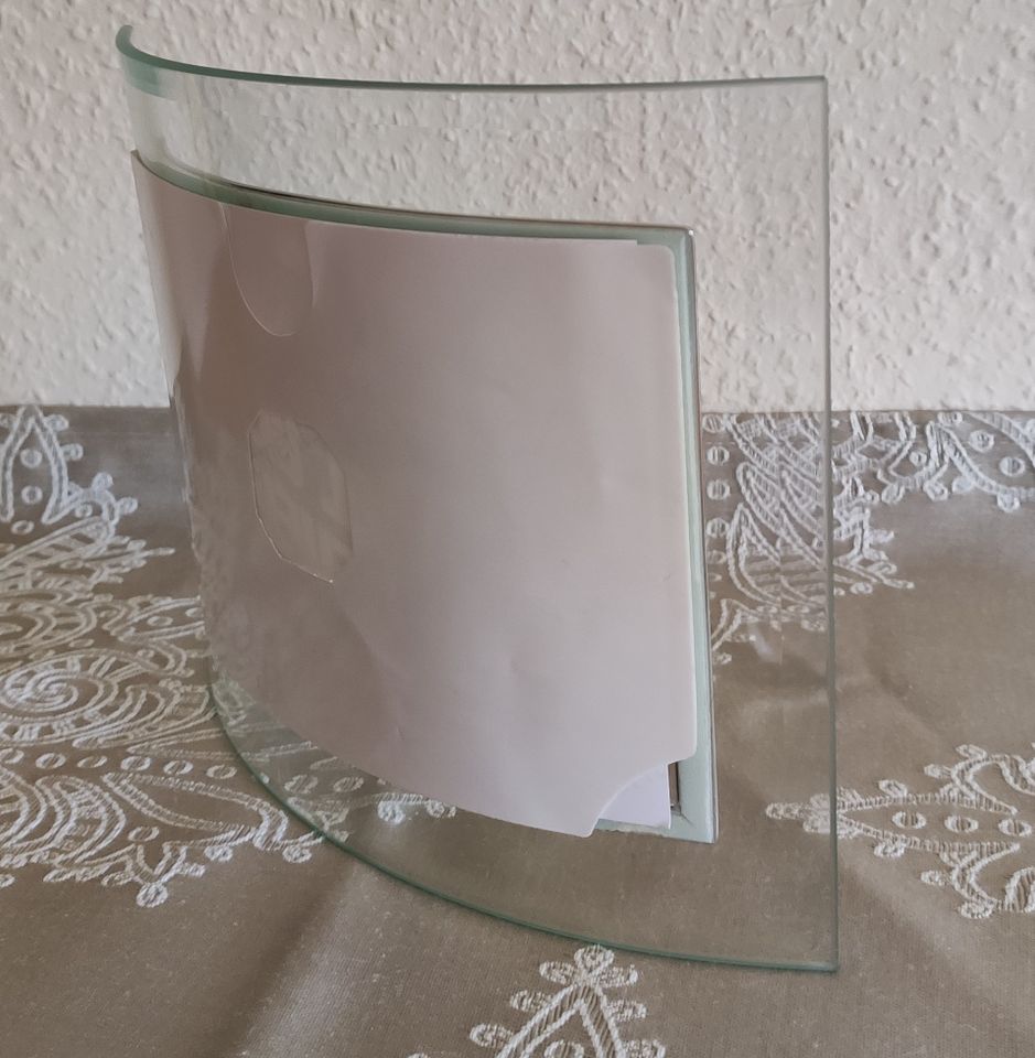 gebogener Glas Bilderrahmen 19,8 x 15,6 x 4,4 cm Querformat in Panketal