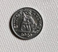 Sammlermünze 10 Pfennig Stadt Aachen Bär auf Sockel 1920 Dortmund - Wickede Vorschau