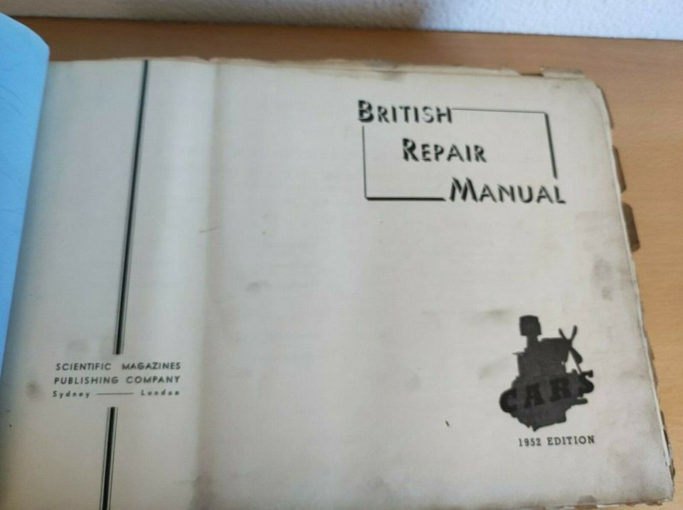 BRITICH REPAIR MANUAL 1952 - Workshop Triumph Daimler MG Oldtimer in Warstein