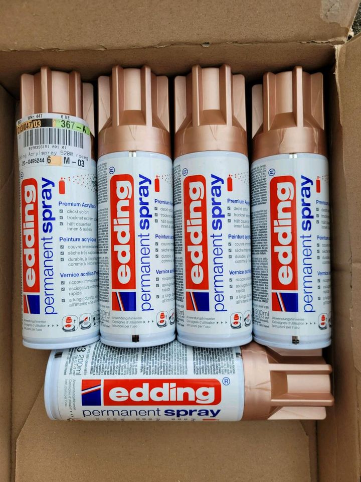 Edding Acrylspray rosegold - neu 5 Stück in Sulz