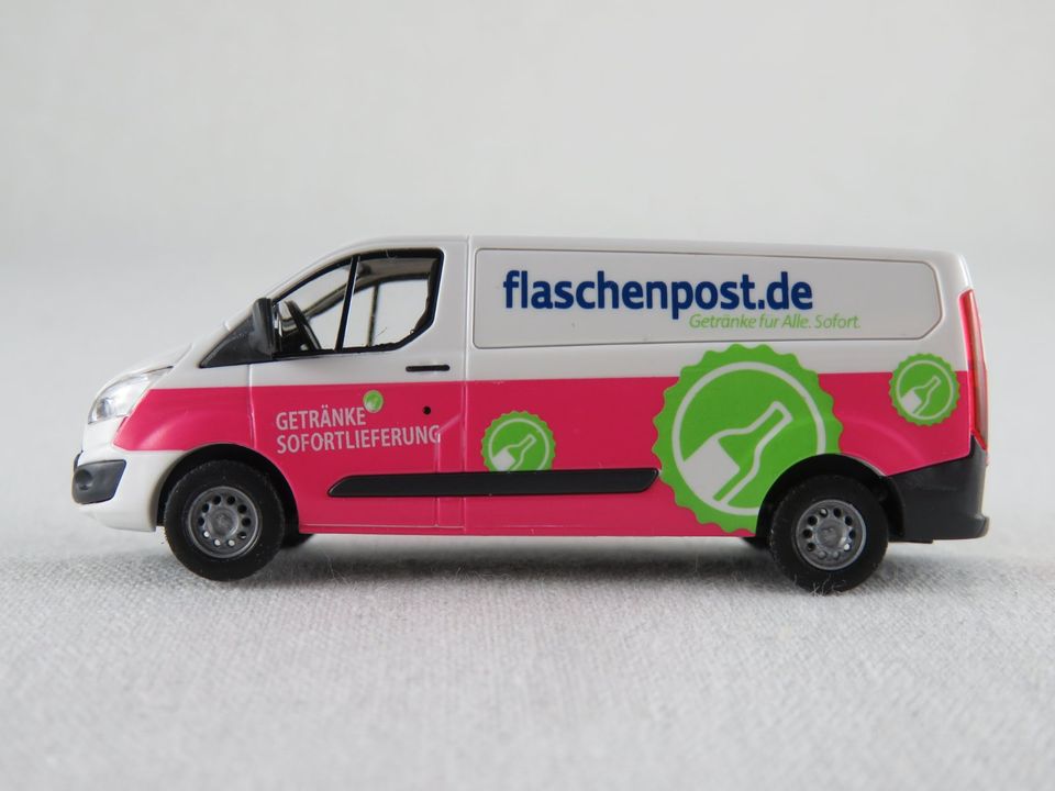 Busch 52437 Ford Transit Custom Kasten (2012) "Flaschenpost" 1:87 in Bad Abbach