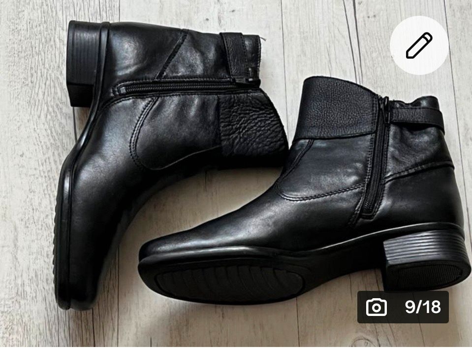 Stiefeletten „Rieker“                  Gr. 39 hochwertig!!! Leder in Harsewinkel - Marienfeld